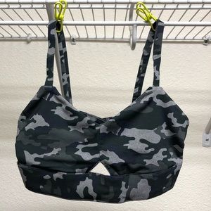 Camo sports bra